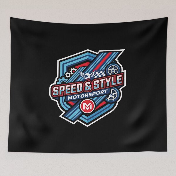 Item preview, Vintage Racing Team Emblem Martini Style Graphic Design designed and sold by enzoade.
