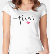 Fleur T-Shirt Women's Fitted Scoop T-Shirt
