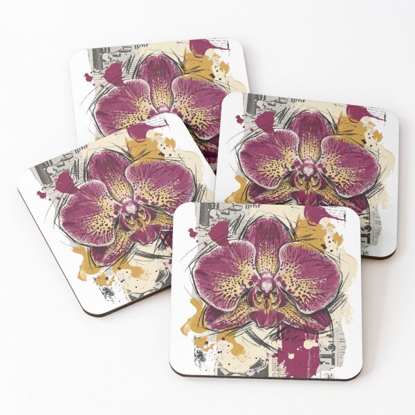 Item preview, Exotic White and Purple Butterfly Orchid designed and sold by Honu2025.
