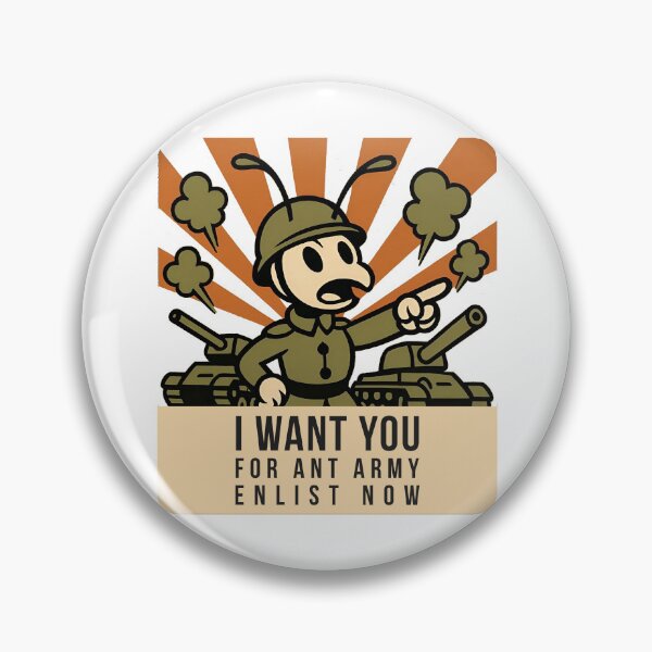Item preview, Ant Ground Force Retro Military designed and sold by WorkXPlay.