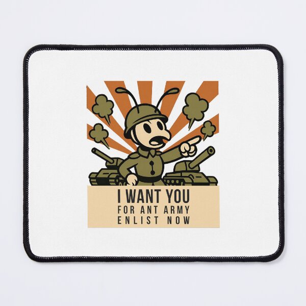 Item preview, Ant Ground Force Retro Military designed and sold by WorkXPlay.