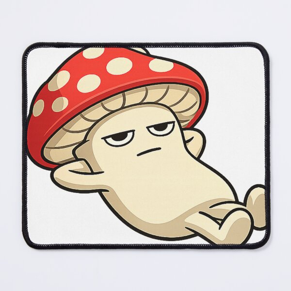 Item preview, Funny Mushroom Sticker | Lazy Cartoon Character designed and sold by Moodzu.