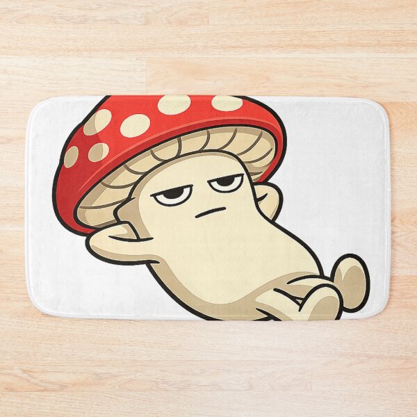 Item preview, Funny Mushroom Sticker | Lazy Cartoon Character designed and sold by Moodzu.
