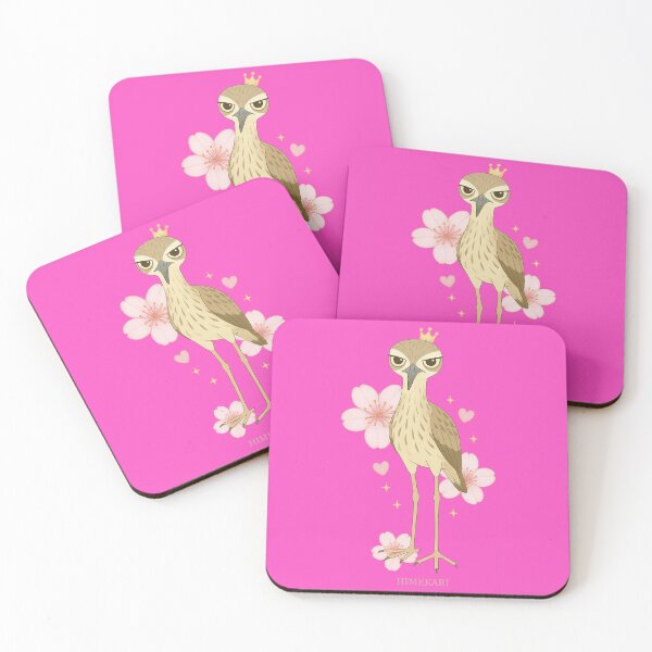 Item preview, Stone-curlew and Cherry Blossoms - Solid Pink designed and sold by HIMEKARI.