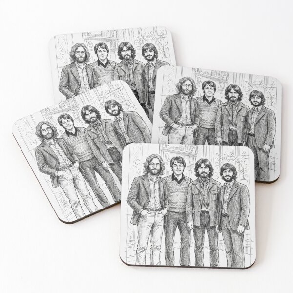 Item preview, The Beatles Sketch Portrait designed and sold by MattBStickers.