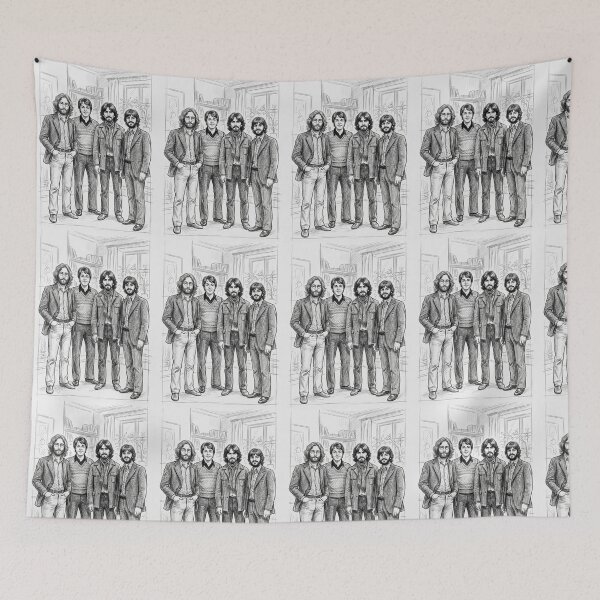 Item preview, The Beatles Sketch Portrait designed and sold by MattBStickers.
