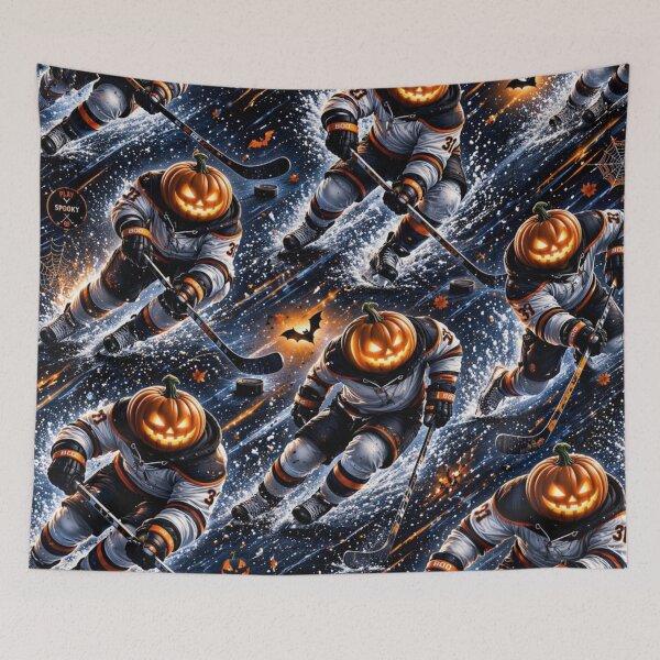 Item preview, Headless Horseman Ice Hockey Breakaway – Gothic Halloween Sports Art designed and sold by TheHorsemanRidesAgain.