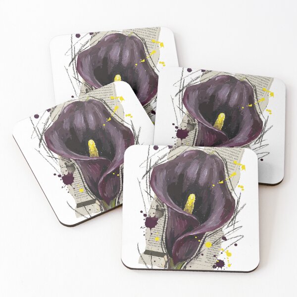 Item preview, Sophisticated Black Calla Lily Elegant Style designed and sold by Honu2025.