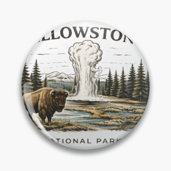 Item preview, Yellowstone National Park TShirt, Sweatshirt, Long-Sleeve, Sticker designed and sold by projectbadass.