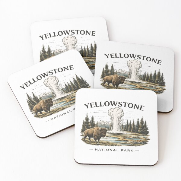 Item preview, Yellowstone National Park TShirt, Sweatshirt, Long-Sleeve, Sticker designed and sold by projectbadass.