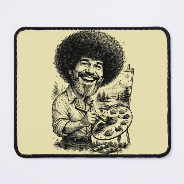 Item preview, Bob Ross Cartoon designed and sold by Javier Narváez Solarte.