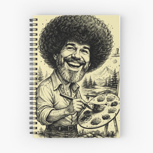 Item preview, Bob Ross Cartoon designed and sold by Javier Narváez Solarte.