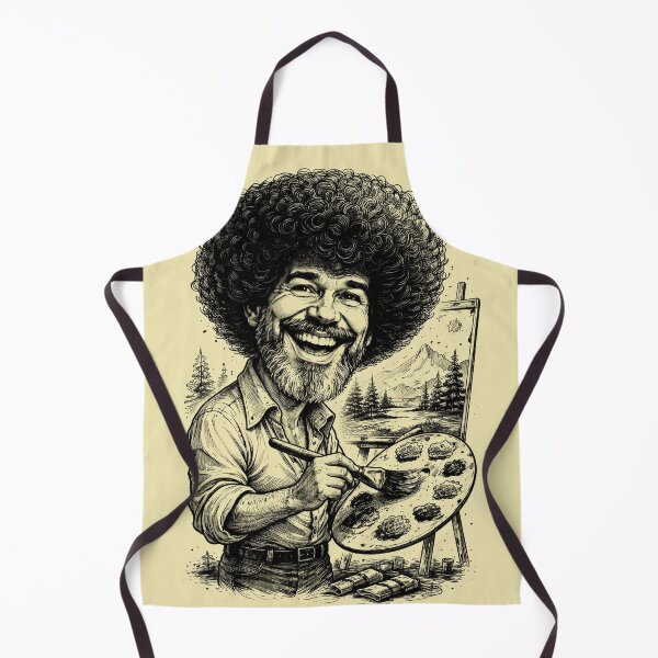 Item preview, Bob Ross Cartoon designed and sold by Javier Narváez Solarte.