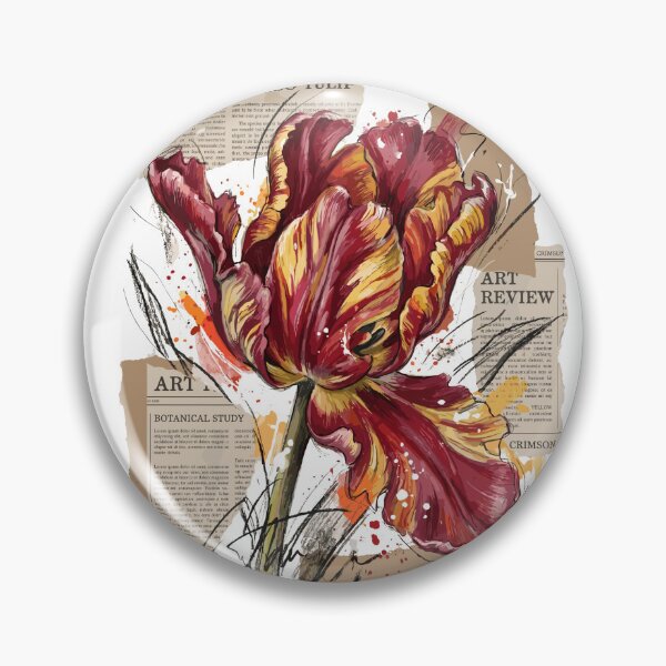 Item preview, Vibrant Tulip Parrot Flamingo Floral Art designed and sold by Honu2025.
