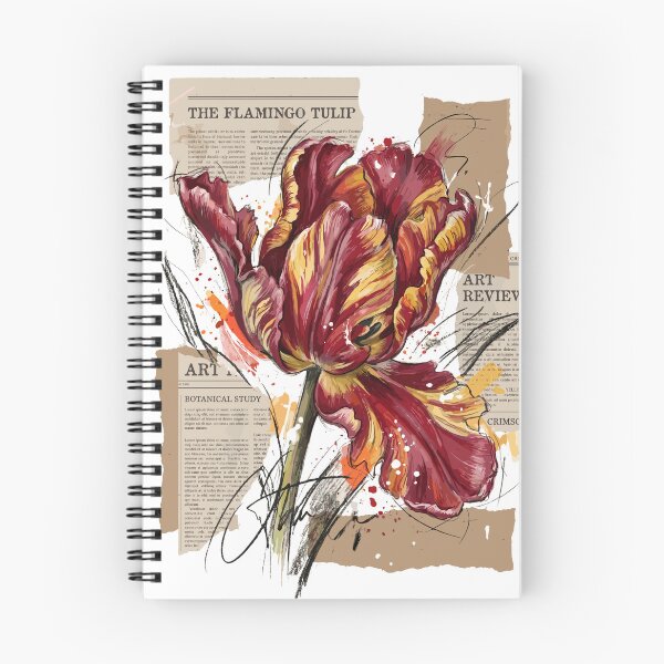 Item preview, Vibrant Tulip Parrot Flamingo Floral Art designed and sold by Honu2025.