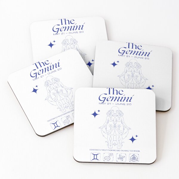 Item preview, Gemini Zodiac Duality Astrology Line Art designed and sold by artacalla.