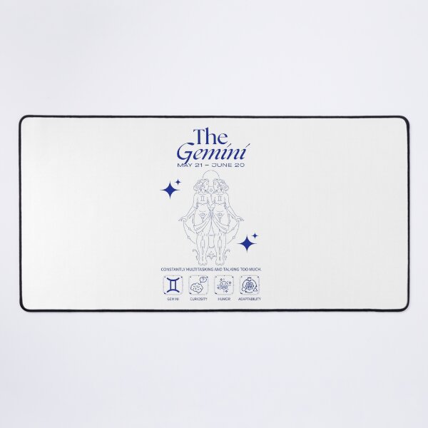 Item preview, Gemini Zodiac Duality Astrology Line Art designed and sold by artacalla.
