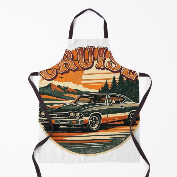 Item preview, Vintage Cruise- Classic 70s Muscle Car Sunset designed and sold by Northern Glow Art.