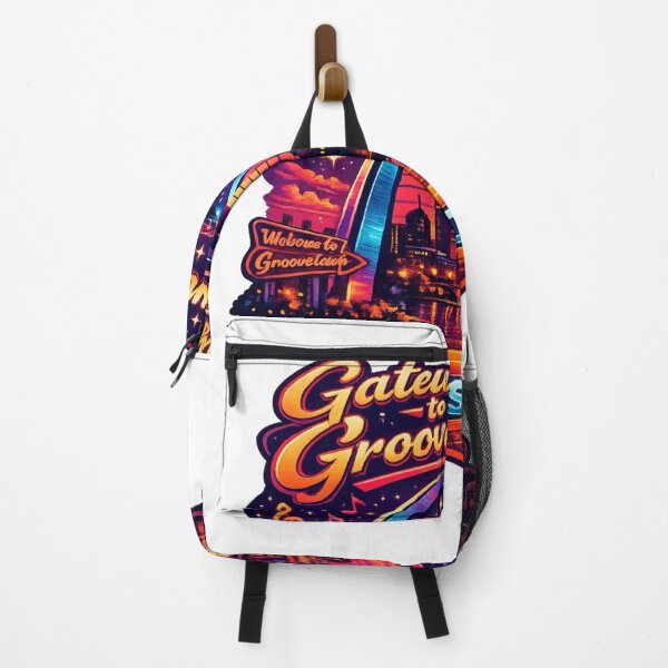 Item preview, Gateway to Groovetown Missouri Retro Neon Poster designed and sold by Dresut.