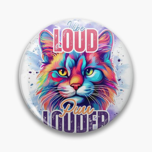 Item preview, Vivid Loud Cat Purr Design designed and sold by Fantasyalogo.