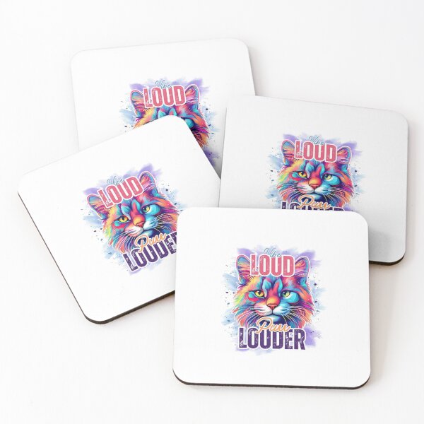 Item preview, Vivid Loud Cat Purr Design designed and sold by Fantasyalogo.