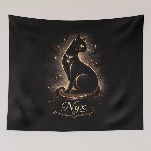 Item preview, Goddess of Night Cat Art designed and sold by PurrfectWhisper.