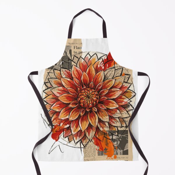 Item preview, Spectacular Red Dahlia Fireball Flower designed and sold by Honu2025.