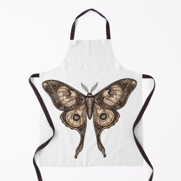 Item preview, Coffee Bean Luna Moth - Dark Academia Entomology Art designed and sold by Retro Mood Co.