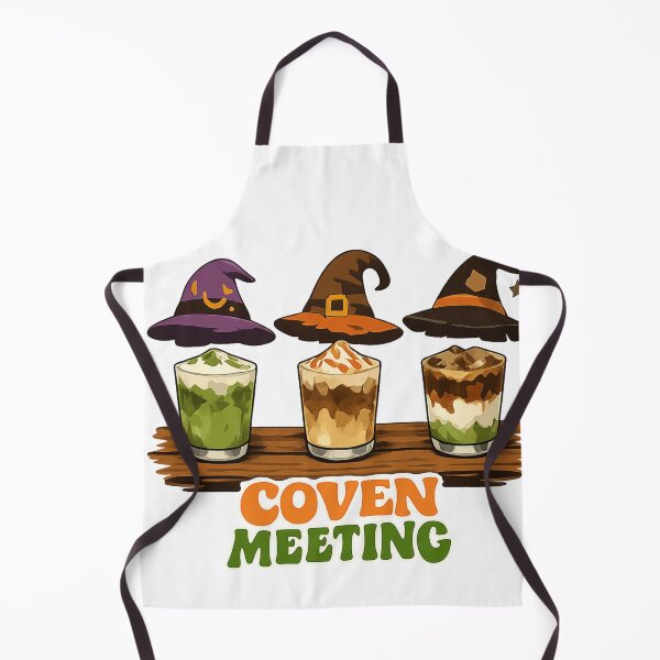 Item preview, Coven Meeting At The Cafe - Three Witches Drinking Matcha designed and sold by Retro Mood Co.