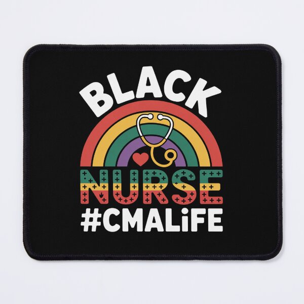 Item preview, Black Nurse CMA Life Black History Month Rainbow designed and sold by BlassmausArt.