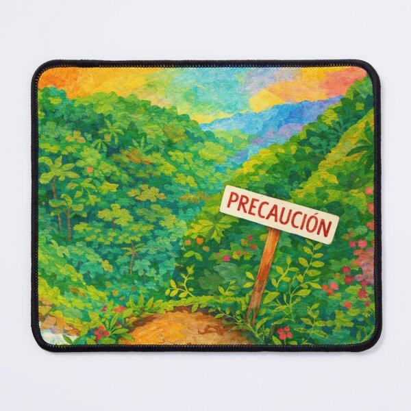 Item preview, Watch Your Step, Rainforest River, Papercut Collage, Mixed Media Digital Illustration designed and sold by SWSandraWechner.