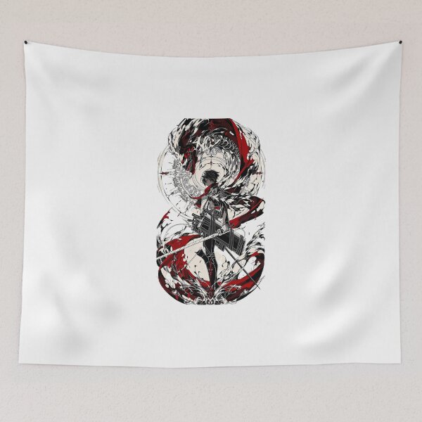 Item preview, Dark Anime Warrior with Blade | Red Black Aesthetic Samurai | Epic Manga Style Fighter Art designed and sold by Dyan4.