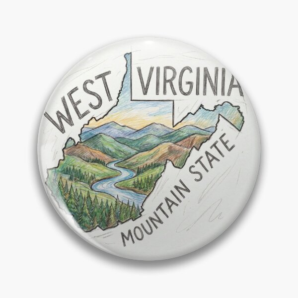 Item preview, West Virginia Mountain State designed and sold by MattBStickers.