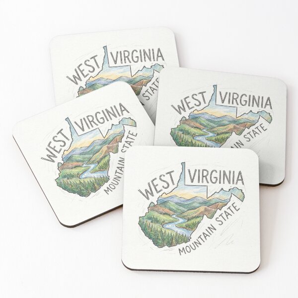 Item preview, West Virginia Mountain State designed and sold by MattBStickers.