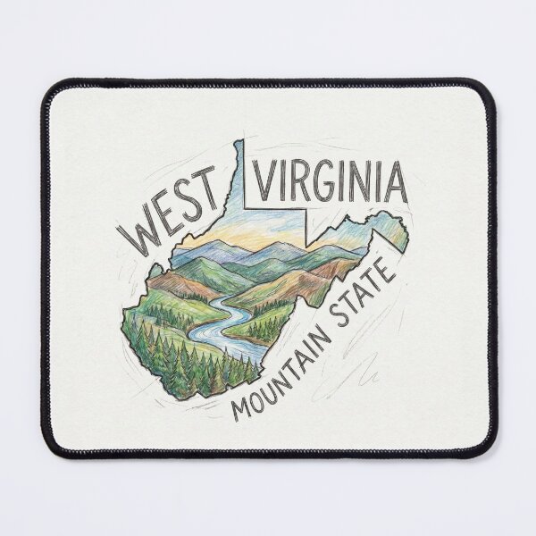 Item preview, West Virginia Mountain State designed and sold by MattBStickers.