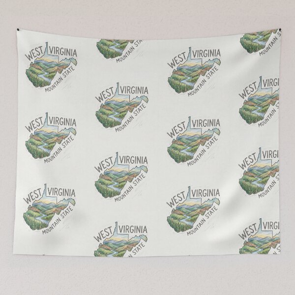 Item preview, West Virginia Mountain State designed and sold by MattBStickers.