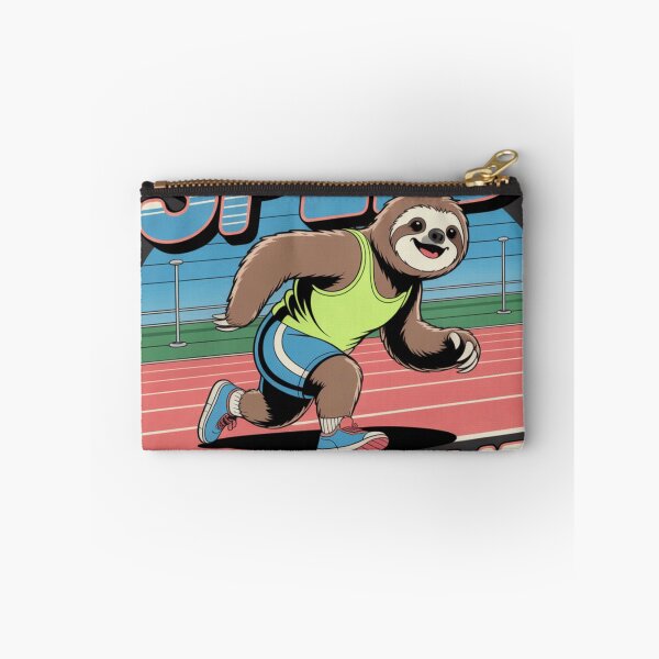 Item preview, Sloth Marathon Runner - 1980s Retro Jogging Humor designed and sold by Retro Mood Co.