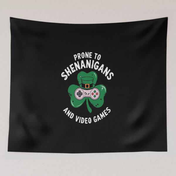 Item preview, Shenanigans Video Games Funny Gamer St Patricks Day designed and sold by BlassmausArt.