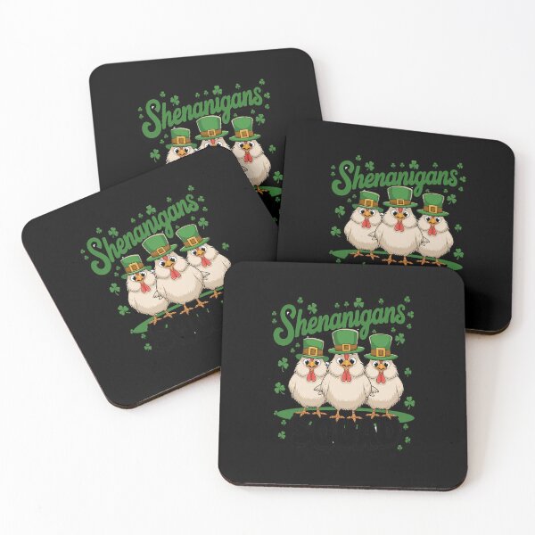 Item preview, Shenanigans Squad St. Patrick's Day Chickens designed and sold by BlassmausArt.