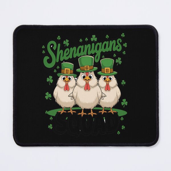 Item preview, Shenanigans Squad St. Patrick's Day Chickens designed and sold by BlassmausArt.
