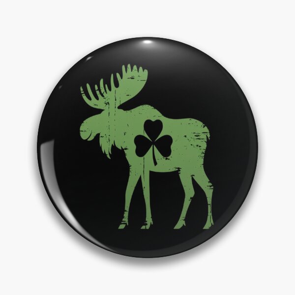 Item preview, St Patrick's Day Moose Irish Shamrock designed and sold by BlassmausArt.