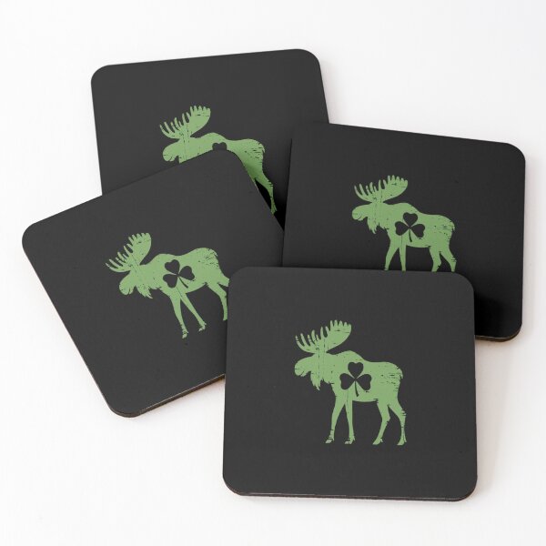 Item preview, St Patrick's Day Moose Irish Shamrock designed and sold by BlassmausArt.