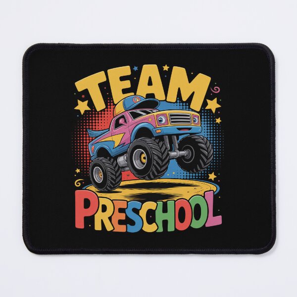Item preview, Team Preschool Monster Truck Back To School Student Teacher designed and sold by BlassmausArt.