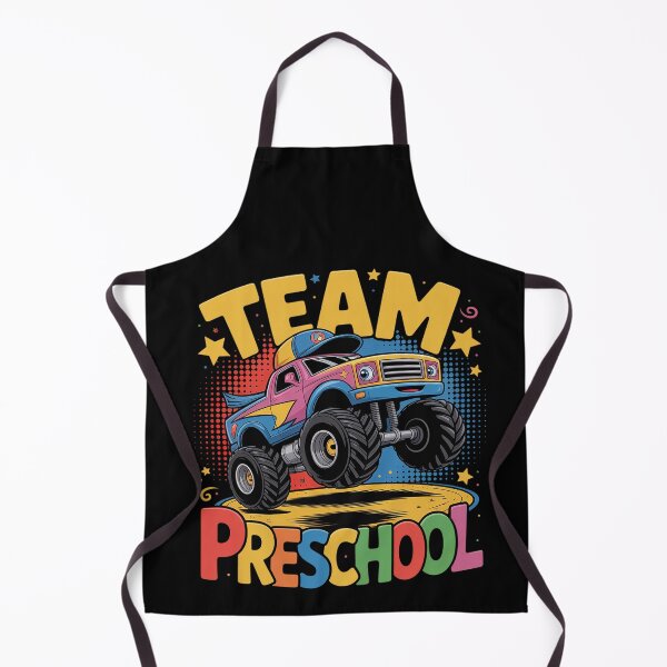 Item preview, Team Preschool Monster Truck Back To School Student Teacher designed and sold by BlassmausArt.
