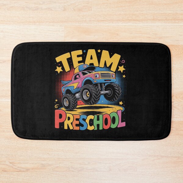 Item preview, Team Preschool Monster Truck Back To School Student Teacher designed and sold by BlassmausArt.