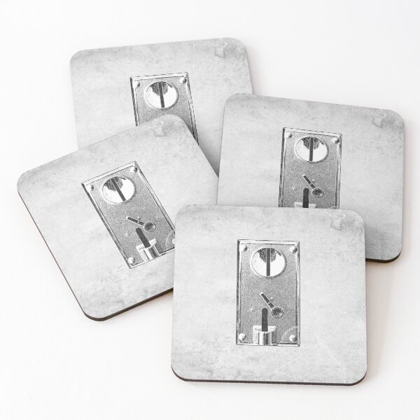 Item preview, Vintage 20th Century Retro Coin Slot Black and White Art designed and sold by Ghoul Enterprises.
