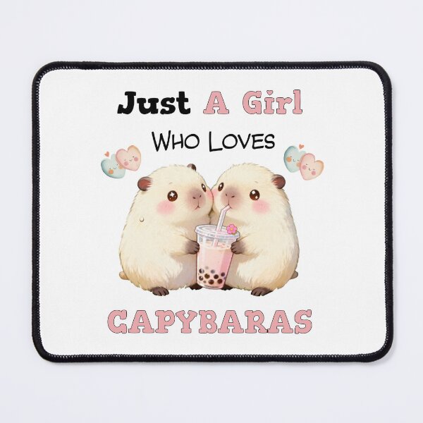 Item preview, Just A Girl Who Loves Capybaras designed and sold by shudge_art.