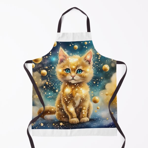 Item preview, Galactic Kitten Amidst Glowing Orbs designed and sold by Shelley Loewnau-Jones Studio.