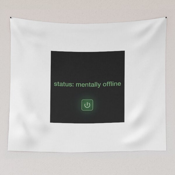 Item preview, status: mentally offline Shirt, Developer Humor Tee, Coding Burnout. designed and sold by sdartproject.