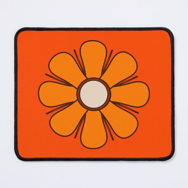 Item preview, Retro 70s Flower Orange and Brown Vintage Boho Bloom designed and sold by kierkegaard.